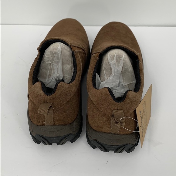 BearPaw Max slip-on loafer shoe chunky brown suede leather hiking men new 9.5 main image 4
